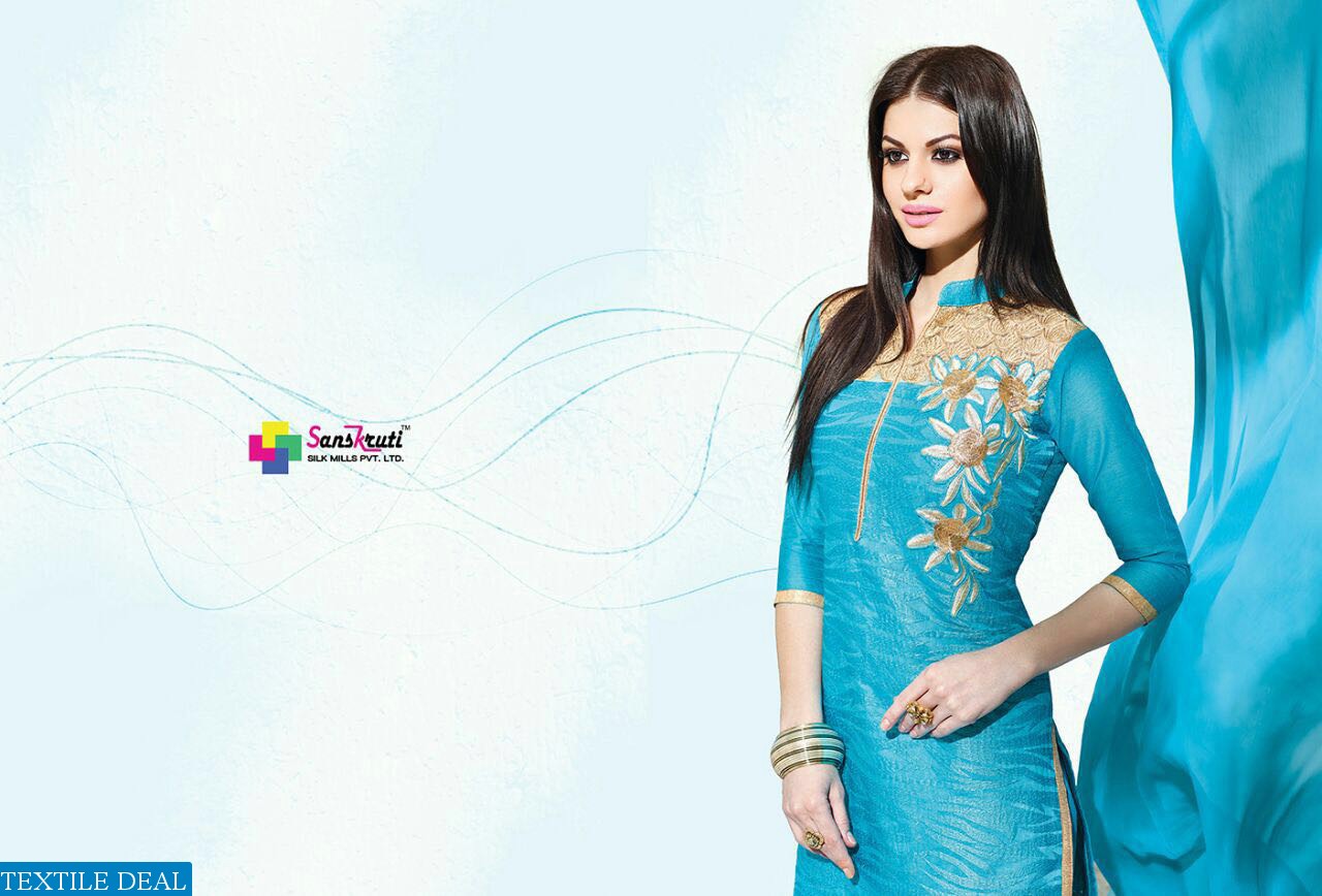 sanskruti samira Wholesale pure chanderi dress material